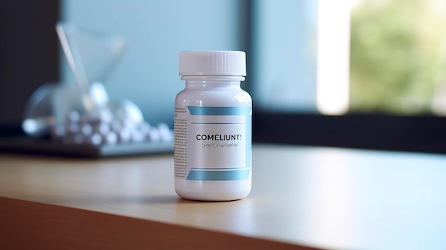 photo of a bottle of collagen supplements for skin and joint health