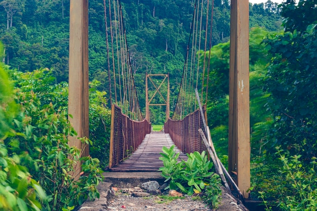 Photo of the bridge in the village of Lamsujen Aceh Besar