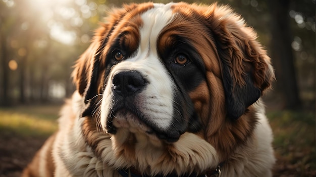 photo of brown and white dog