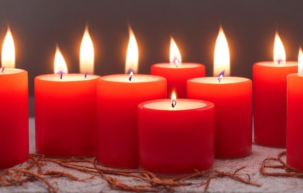 photo burning candles background