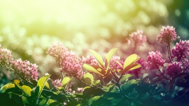 A photo of a bush with purple flowers in the foreground