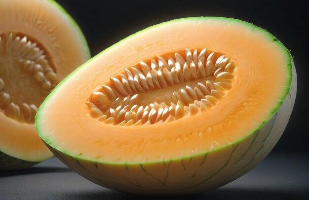 Photo of Cantaloupe isolated on background