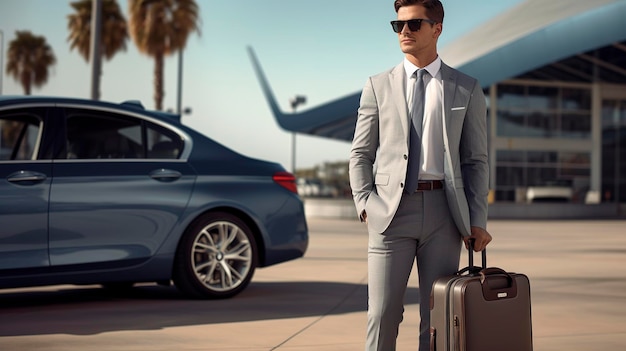 A Photo of a Car Rental Business Traveler