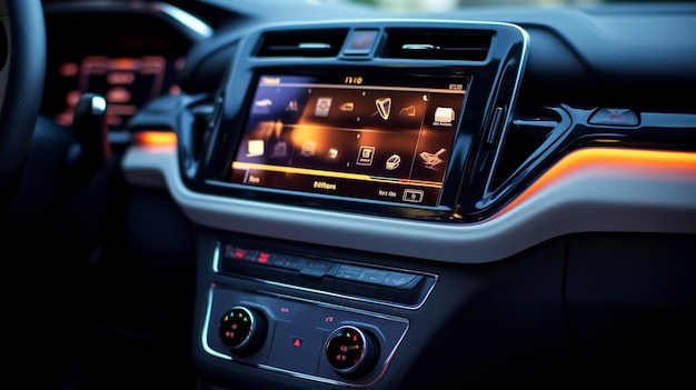 A Photo of a Car Rental Infotainment System