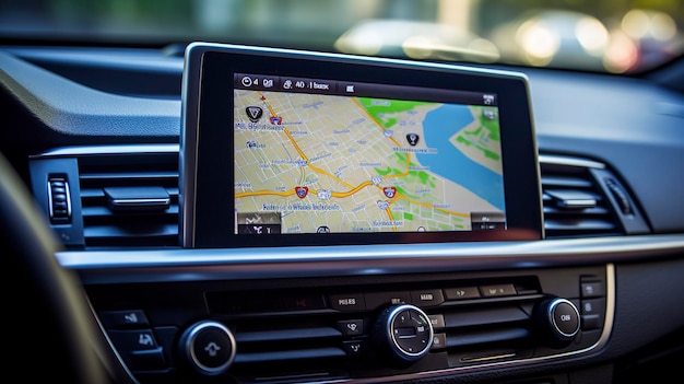 A Photo of a Car Rental Navigation System