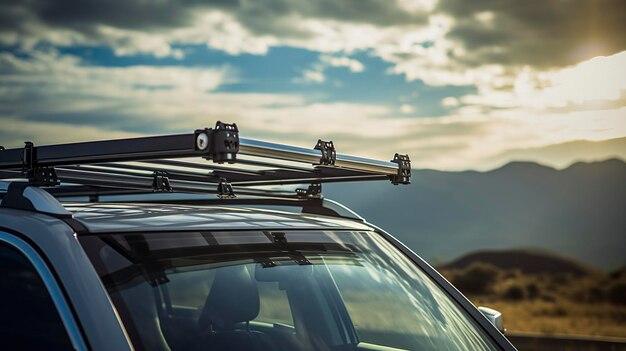 A Photo of a Car Rental Roof Rack