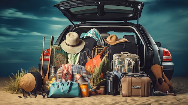 A Photo of a Car Rental Travel Accessories