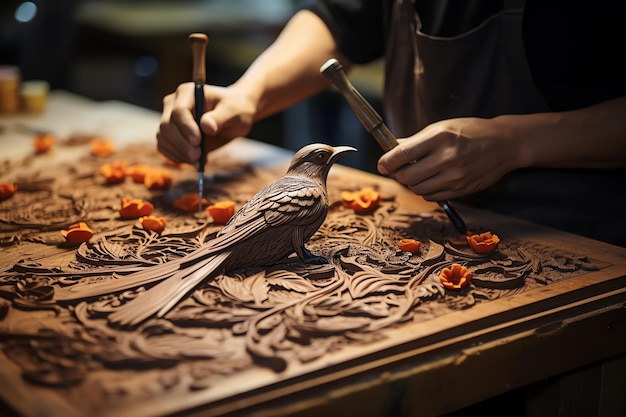 Photo of carving craft activity