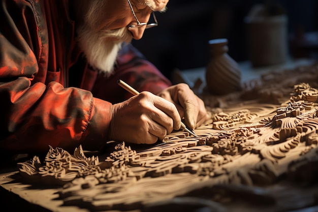 Photo of carving craft activity