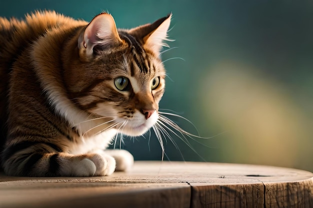 photo a cat and a rat are looking at each other