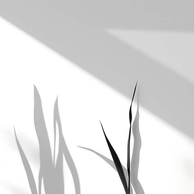 Photo of Cattail Shadows Tall Slender Shadows With a Soft Flowing Form Gentle Curves With a Natura