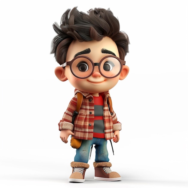 Photo of a Charming 3D Cartoon Characters Animated World