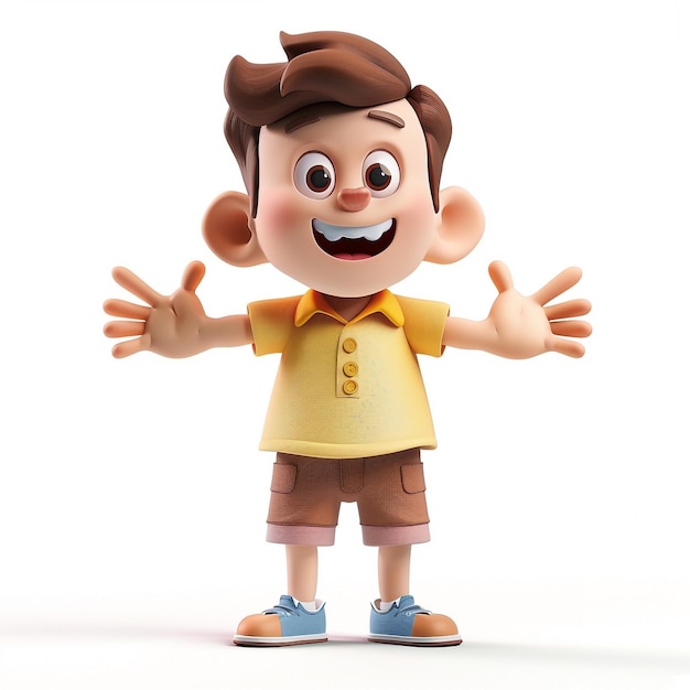 Photo of a Charming 3D Cartoon Characters Animated World