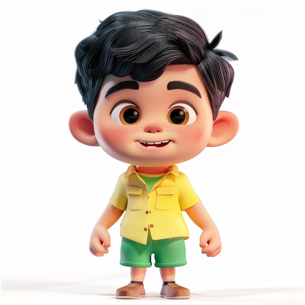 Photo of a Charming 3D Cartoon Characters Animated World