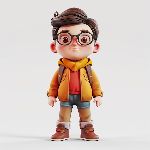 Photo of a Charming 3D Cartoon Characters Animated World