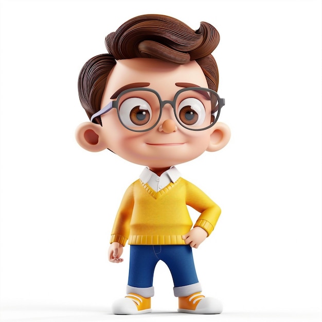 Photo of a Charming 3D Cartoon Characters Animated World