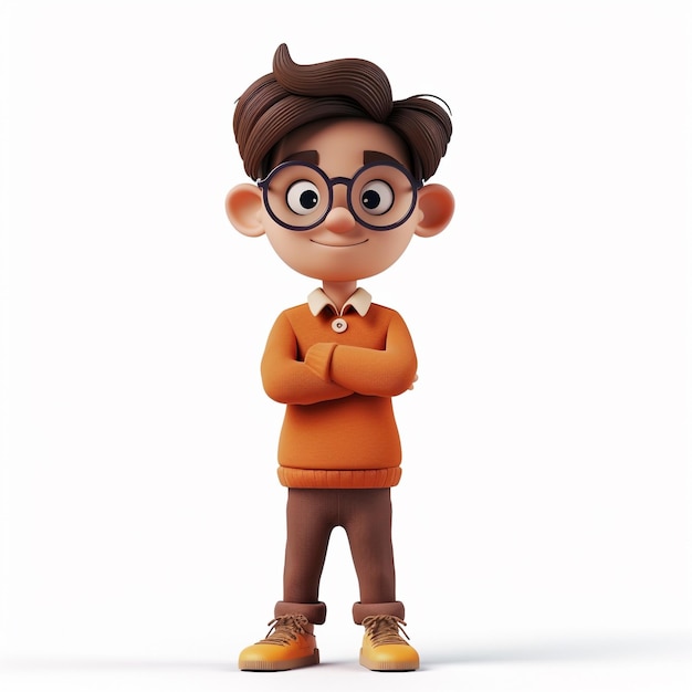 Photo of a Charming 3D Cartoon Characters Animated World