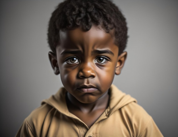 Photo of a children boy on International Child Victim Of Aggression With Generative Ai