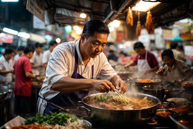 Photo china town bangkok thailand colroful streets of china town bangkok