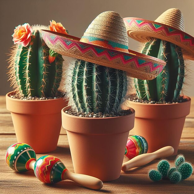 A photo of Cinco de Mayo Festivities for Mexican party AI Generated