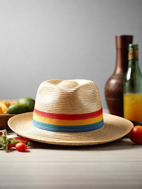 photo of a cinco de mayo maxican straw hat