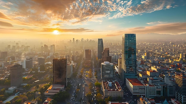 Photo Cityscape Of Mexico City