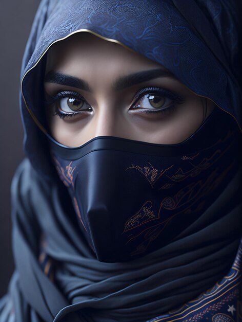 Photo of Closeup Portrait of Young Woman With Hijab