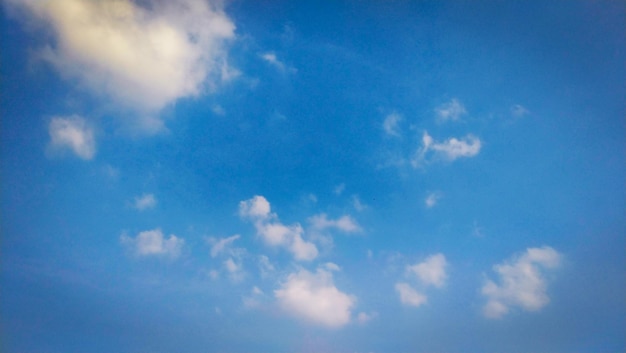 Photo of clouds on the blue sky