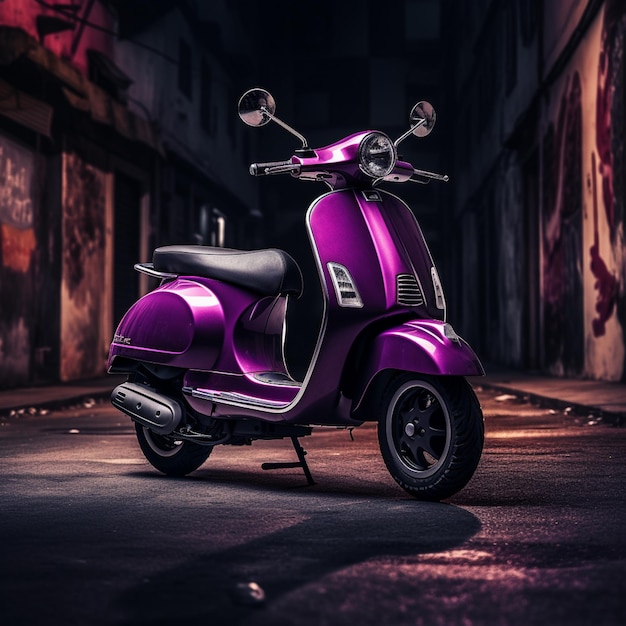 Photo of Colored scooter or scooty isolated with background