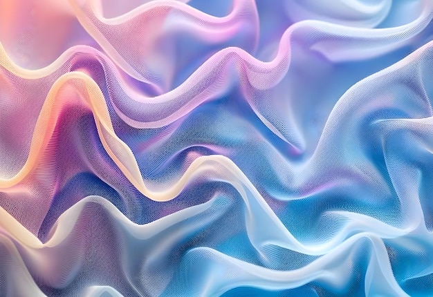 Photo of colorful abstract waves and shapes background