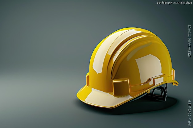 Photo photo construction helmet concept with engineering