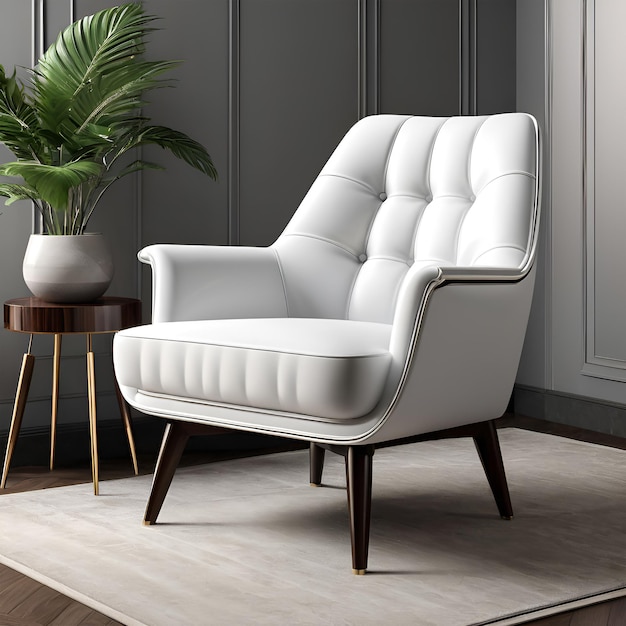 Photo of a contemporary luxury armchair showcasing sleek furniture design