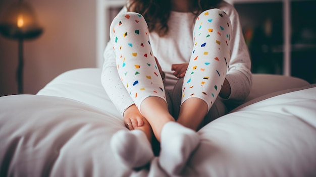 A Photo of Cozy Socks and Leggings