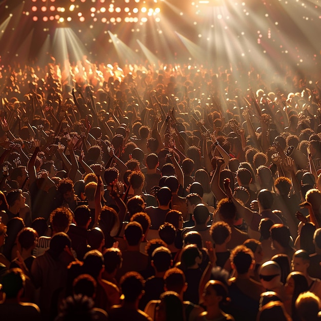 Photo crowd at music concert