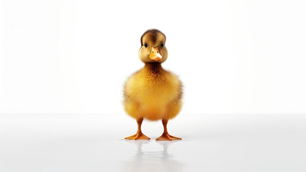 Photo of a cute Duck isolated on white background