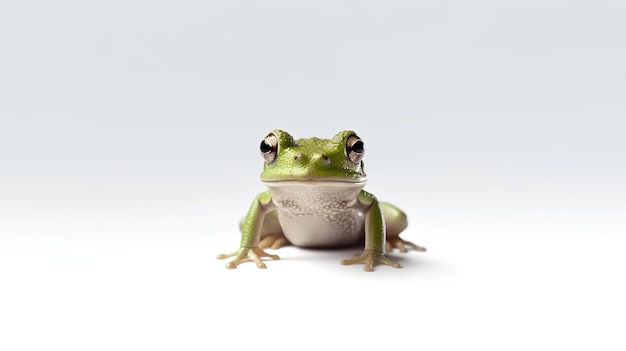 Photo of a cute Frog isolated on white background