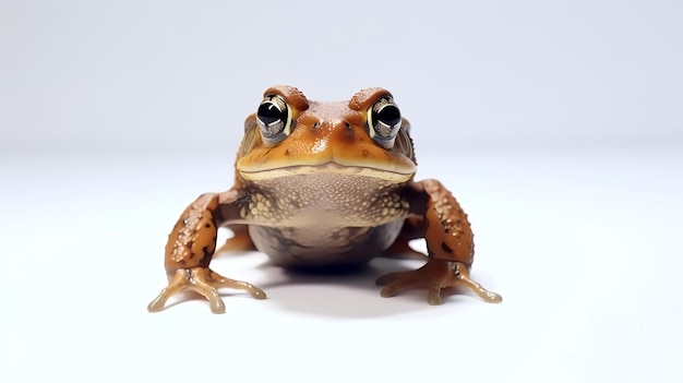 Photo of a cute Frog isolated on white background