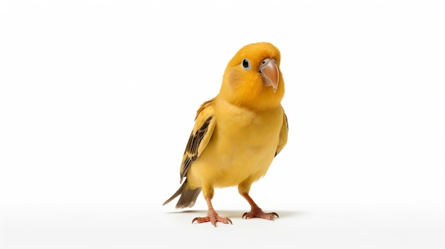 Photo of a cute Lovebird isolated on white background