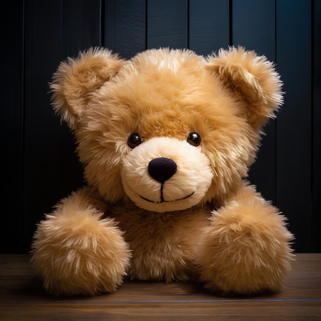 Photo of Cute Teddy Bear with Large Head and Simple Face