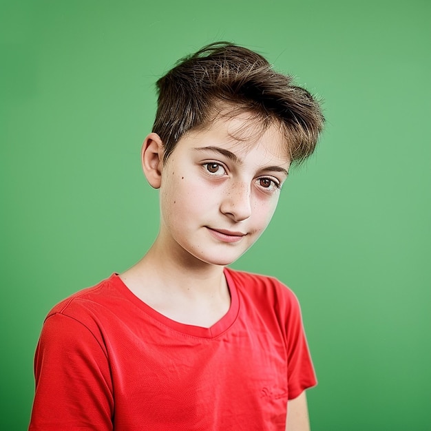 Photo of Cute Teenage Young Girl Looking at Camera