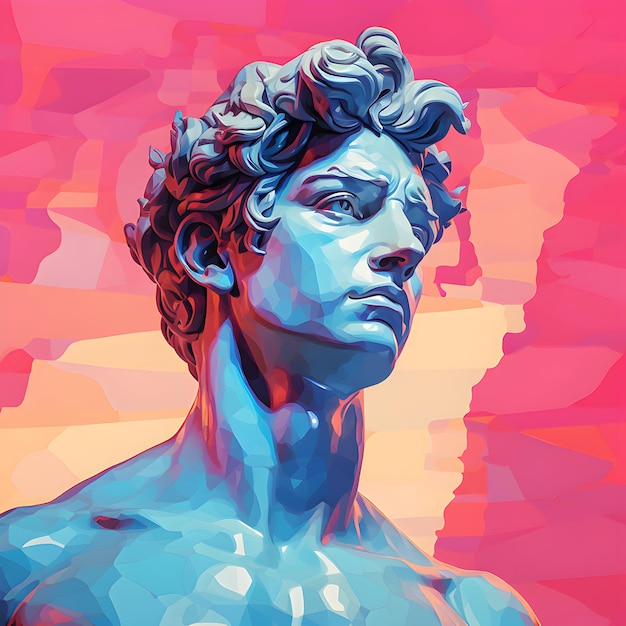 Photo David Michelangelo Aesthetic David Michelangelo sculpture Generative Ai