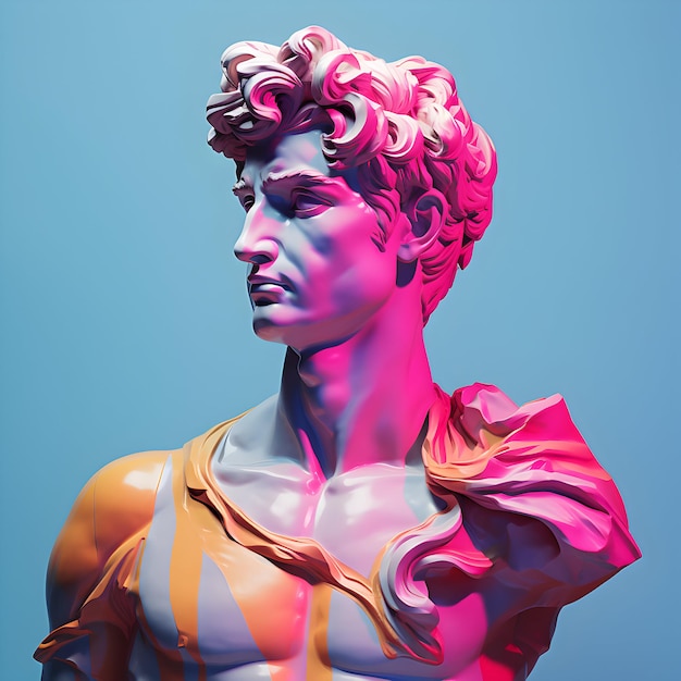 Photo David Michelangelo Aesthetic David Michelangelo sculpture generative ai