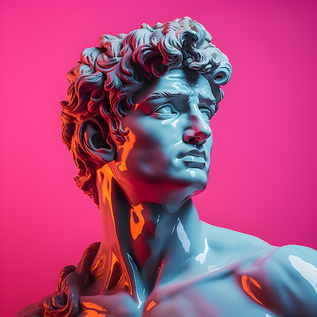 Photo David Michelangelo Aesthetic David Michelangelo sculpture Generative Ai