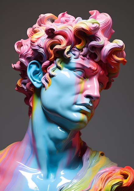 Photo David Michelangelo Aesthetic David Michelangelo sculpture Generative Ai