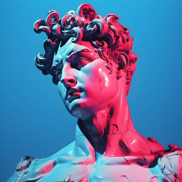 Photo David Michelangelo Aesthetic David Michelangelo sculpture generative ai