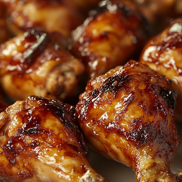 Photo of Delicious BBQ Chicken Drumsticks grilled chicken barbecue roasted meat