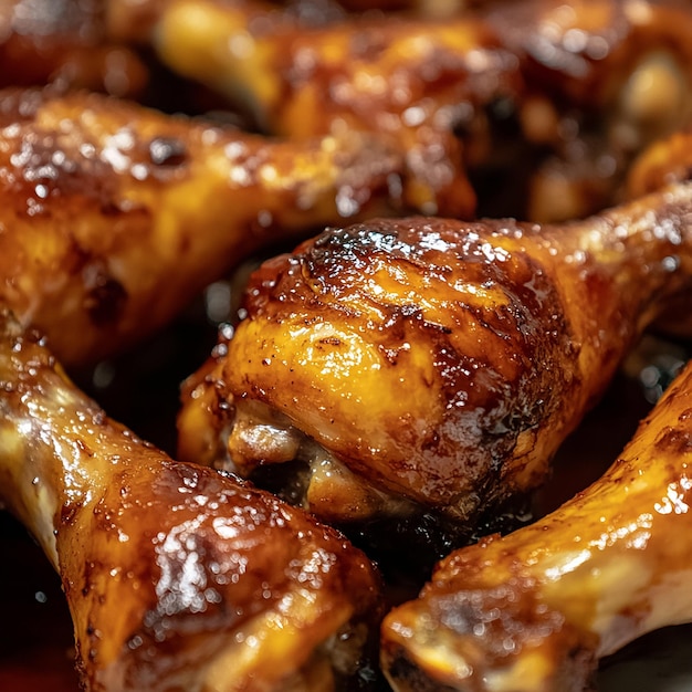 Photo of Delicious BBQ Chicken Drumsticks grilled chicken barbecue roasted meat