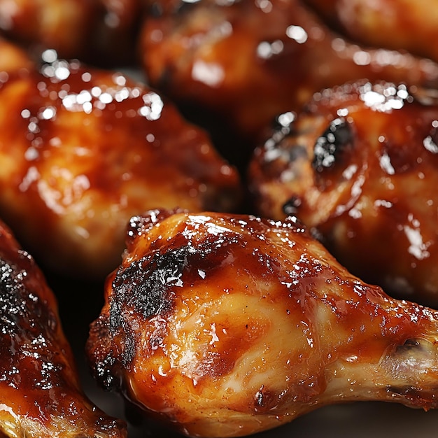 Photo of Delicious BBQ Chicken Drumsticks grilled chicken barbecue roasted meat