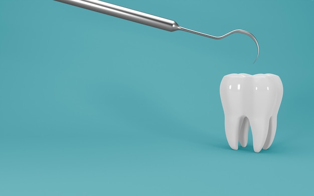 Photo dental implants surgery 3d rendering