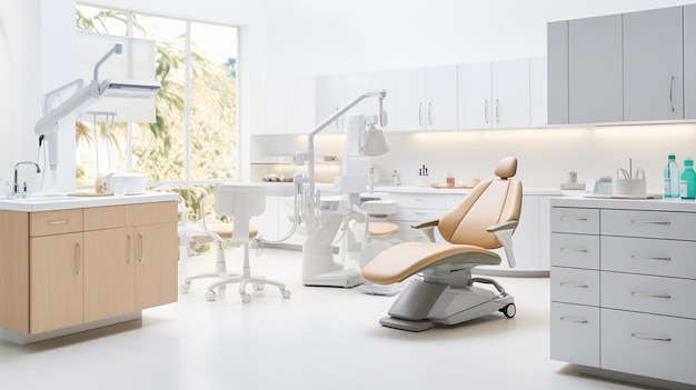 Photo photo of dental office with dental equipment in dental background